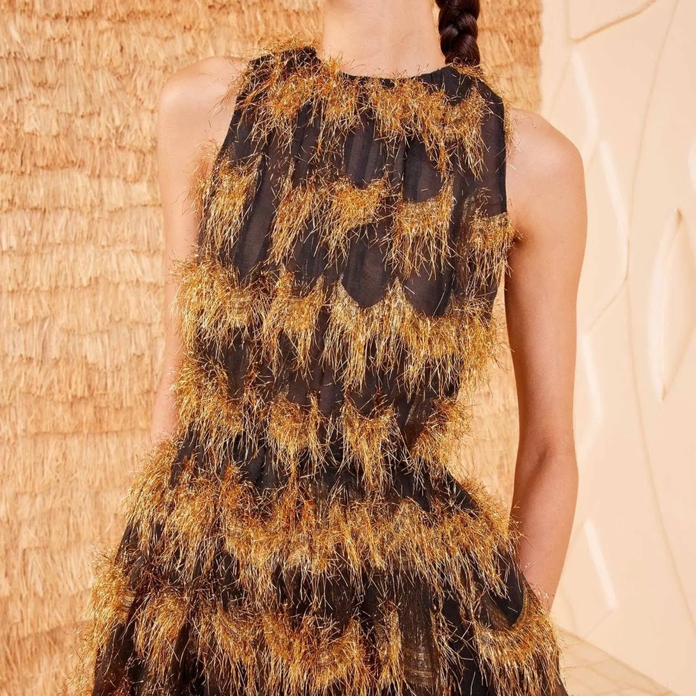 NEW NWT Ulla Johnson Artem Gown Celeste Silk Organza Dress $3200 Runway - Picture 8 of 16